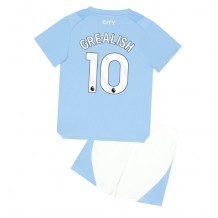 Manchester City Jack Grealish #10 Hjemmedraktsett Barn 2023-24 Kortermet (+ Korte bukser)